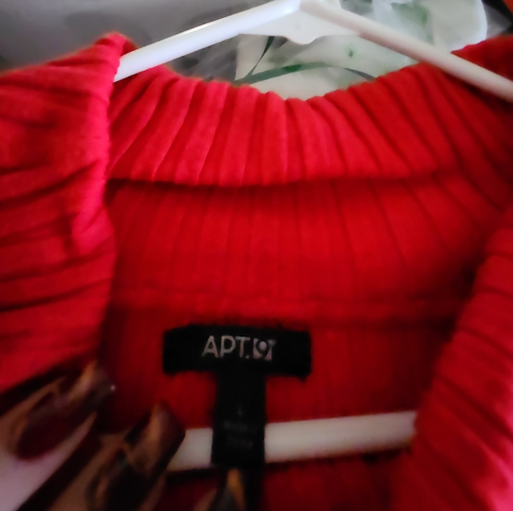 Red large sweater